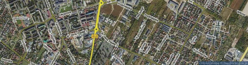 Zdjęcie satelitarne Turystyczna ul.